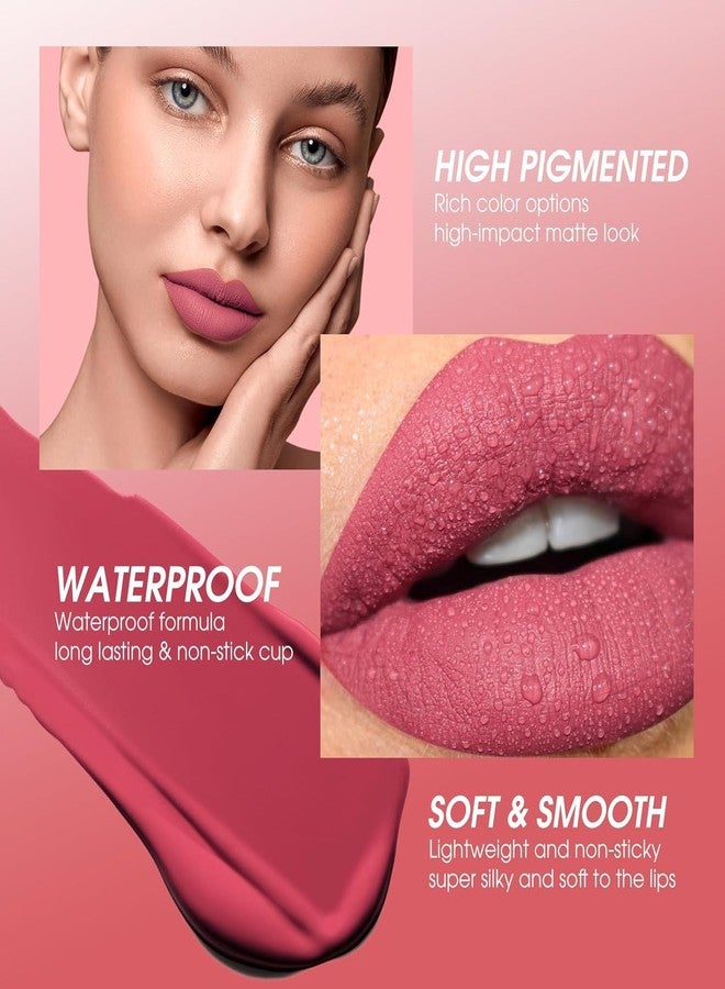 HUDACRUSH Huda Crush Beauty Pack Of 12Pcs Matte Liquid Lipstick Makeup Set, Long-Lasting Ultra Smooth Waterproof Multicolor Velvety Lips Gloss Make Up Gift Set For Girls - Image 4