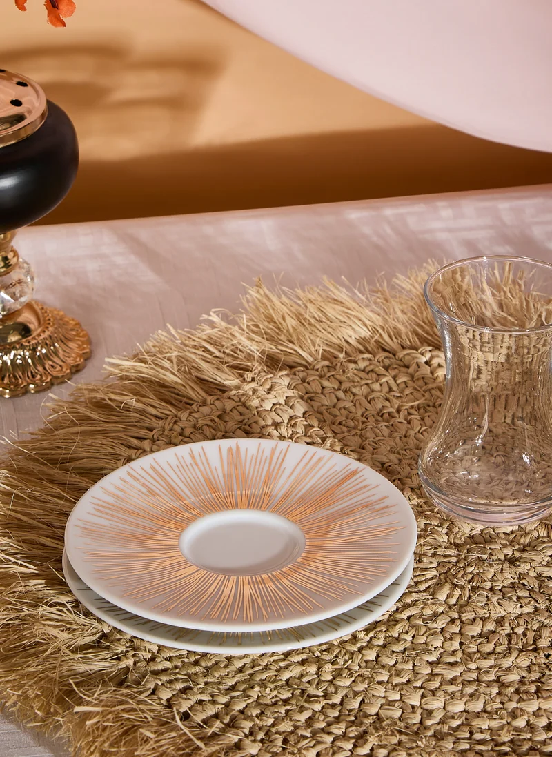 Silsal Tamrah Istikanah & Saucer Stripes Set Of 2