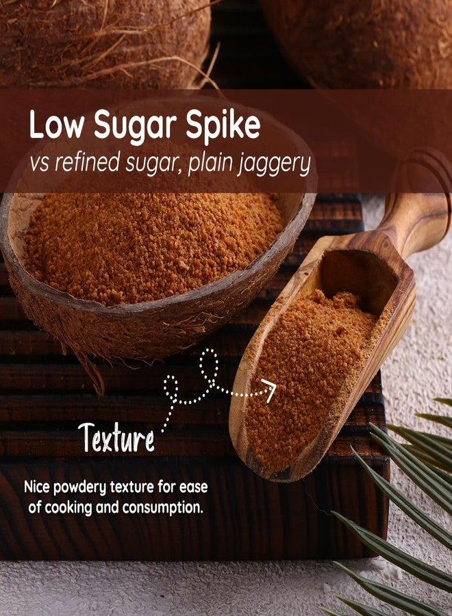 Mevano Coconut Sugar (1kg) for Kids & Adults | Unprocessed Coconut Jaggery Natural Sweetener (Gur/Gud) Powder | Healthy Sugar Substitute | No Preservatives or Additives - Image 3
