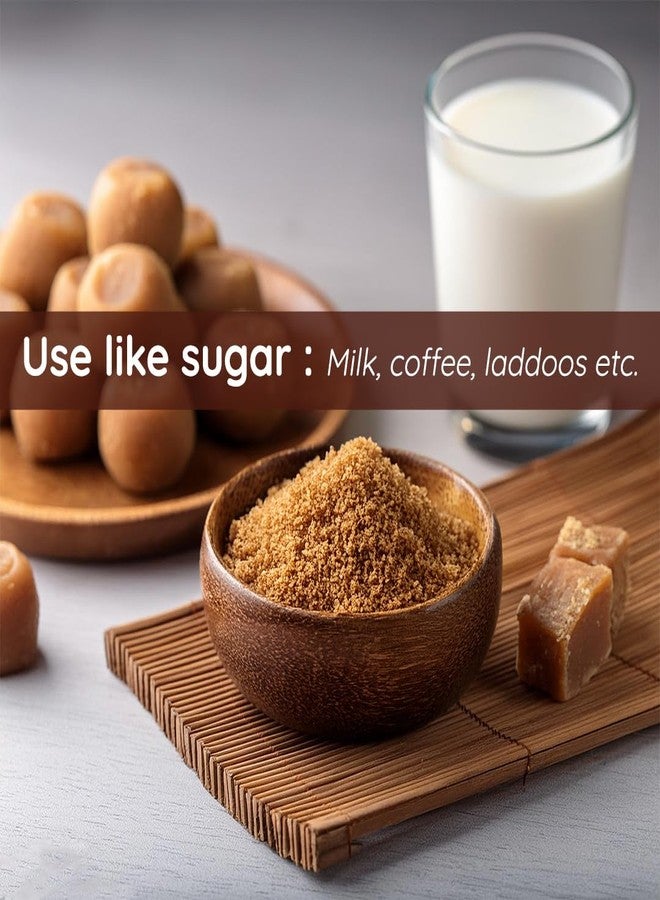 Mevano Coconut Sugar (1kg) for Kids & Adults | Unprocessed Coconut Jaggery Natural Sweetener (Gur/Gud) Powder | Healthy Sugar Substitute | No Preservatives or Additives - Image 5