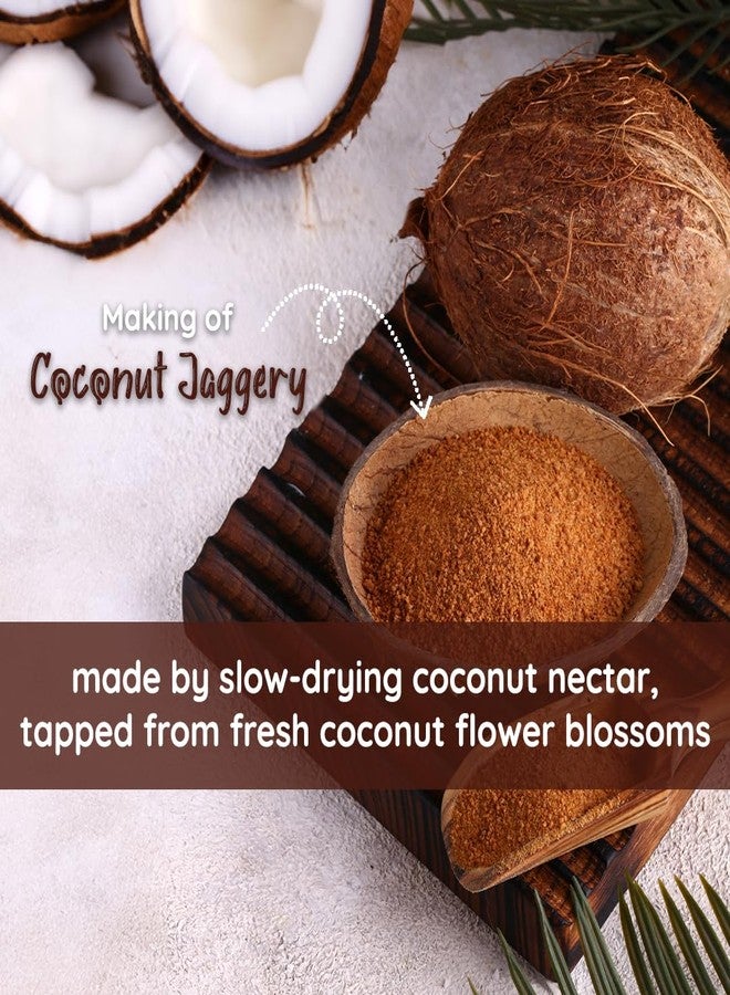 Mevano Coconut Sugar (1kg) for Kids & Adults | Unprocessed Coconut Jaggery Natural Sweetener (Gur/Gud) Powder | Healthy Sugar Substitute | No Preservatives or Additives - Image 2