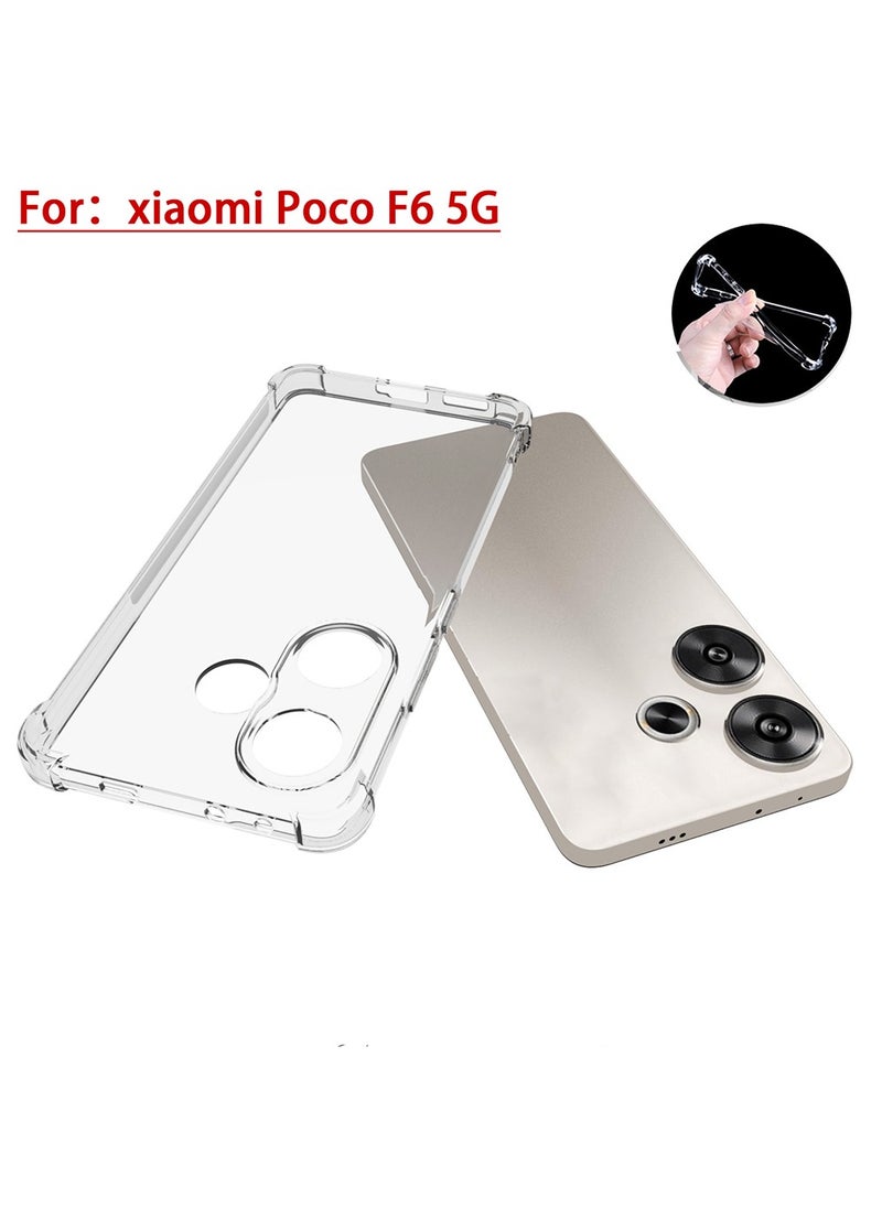 X-level Xiaomi Poco F6 5G Case,[Scratch Resistant] Crystal Clear Back Cover [Shock-Absorbing Corners] Shockproof Drop Proof Protective Phone Case Cover for Xiaomi Poco F6 5G  - Image 3