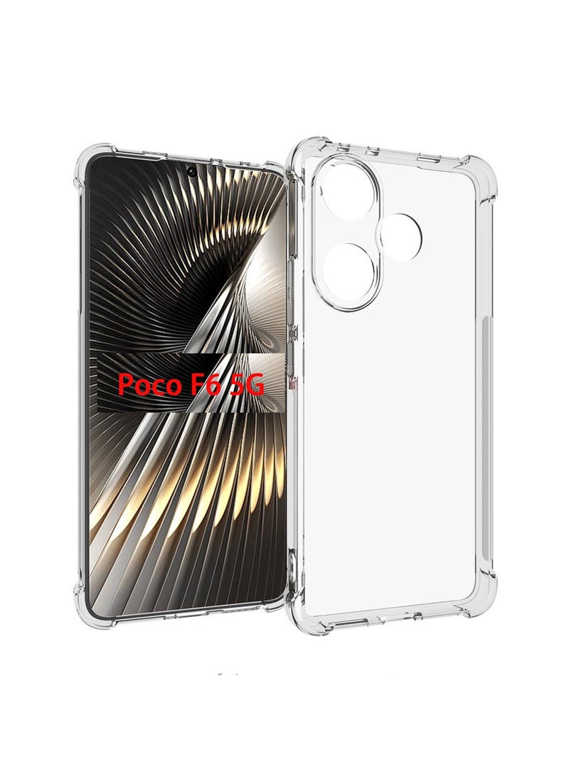 X-level Xiaomi Poco F6 5G Case,[Scratch Resistant] Crystal Clear Back Cover [Shock-Absorbing Corners] Shockproof Drop Proof Protective Phone Case Cover for Xiaomi Poco F6 5G  - Image 5