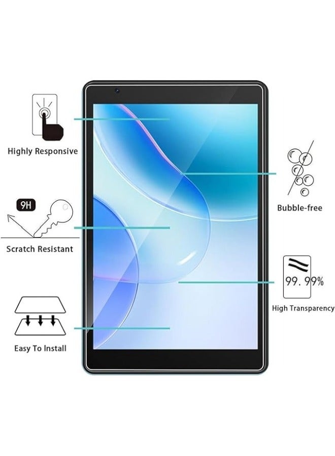 Screen Protector Compatible with Blackview Tab 50 WiFi 8 inch, 【2 Pack】 Tempered Glass Anti-Scratch Film, High Hardness, No Bubbles, HD Clear Tempered Glass Tablet Protector - Image 1