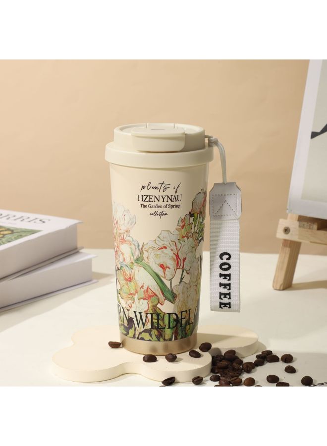 Thermos Mug Men's And Women's Water Cup High Color Value 316l Stainless Steel Coffee Cup Outdoor Cold Preservation Gift Cup Customization
