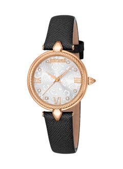 Just Cavalli Women's Round Shape Leather Wrist Watch JC1L254L0035 - 30 Mm  - Image 1