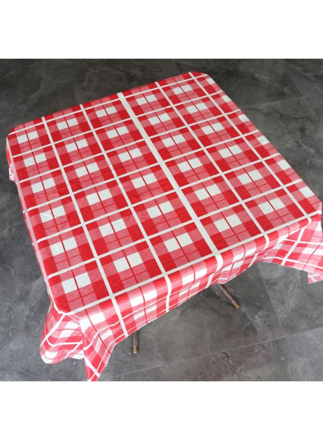 Disposable Plaid Tablecloth Thickened Plastic Dabai Hotel Dining Table Cloth Picnic Mat Rectangular Round Table Printing Table-color:Thickened Black And White Grid [single Stack]-Specifications:160cm*160cm [1 Pack Of 10 Sheets]