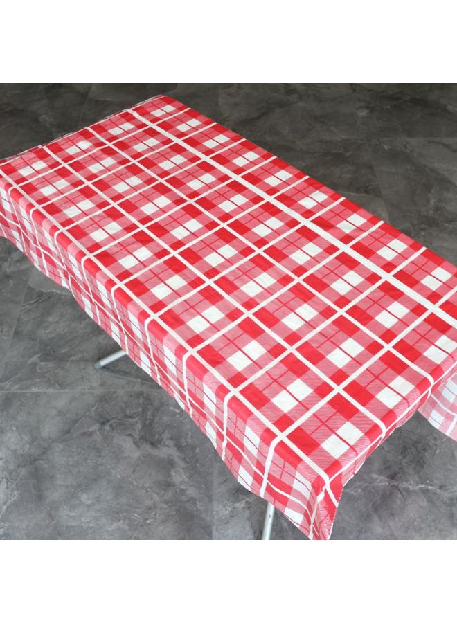 Disposable Plaid Tablecloth Thickened Plastic Dabai Hotel Dining Table Cloth Picnic Mat Rectangular Round Table Printing Table-color:Thickened Black And White Grid [single Stack]-Specifications:160cm*160cm [1 Pack Of 10 Sheets]