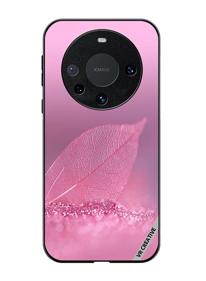 VR CREATIVE Protective Case Cover For Huawei Mate 60 Pro Pink Leaf Design Multicolour - Image 1