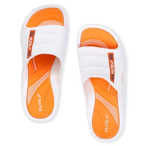 flite Men's Slides/SlipperS for Boys/Flip Flop (White, 10) - Image 3