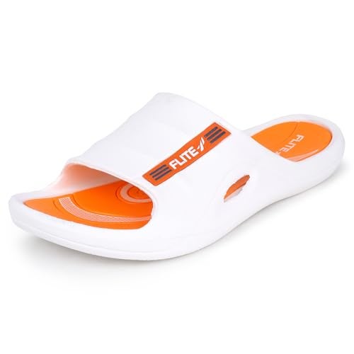 flite Men's Slides/SlipperS for Boys/Flip Flop (White, 10) - Image 1