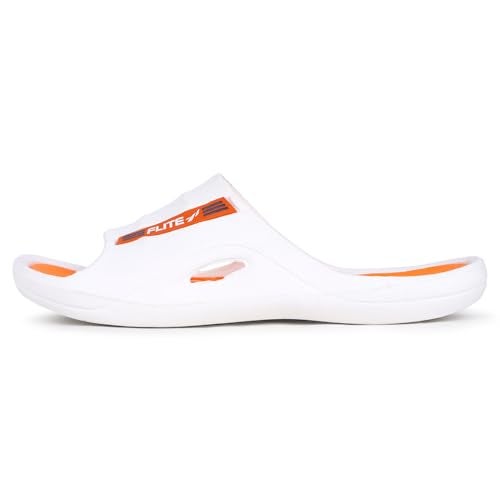 flite Men's Slides/SlipperS for Boys/Flip Flop (White, 10) - Image 4