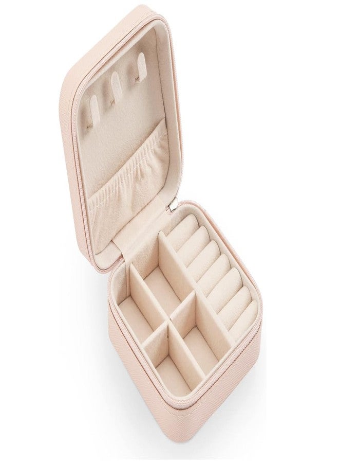 Shriday Mini Jewellery Box, Leather Organizer with Zipper, Case with Dividers Mini Jewellery Organizer Box, Compact Storage Case for Rings, Earrings, Necklaces Storage (Multicolor) - Image 2