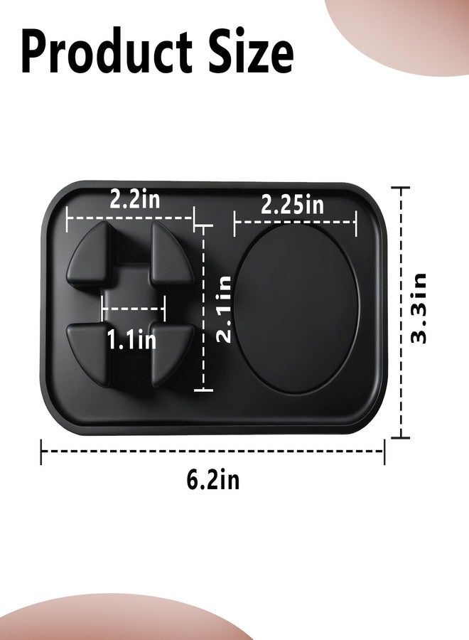 Kamrexi Tamping Mat Compatible with Ninja Luxe Cafe Espresso Machine ES601 ES701, Black Food Grade Silicone Coffee Grinder Bracket, Non-slip and Durable - Image 3