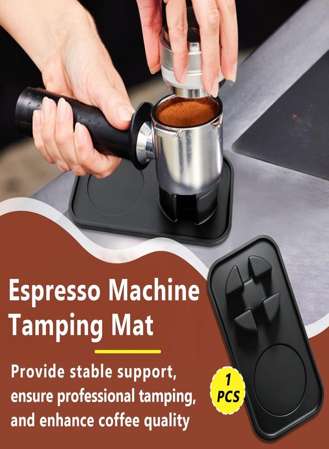 Kamrexi Tamping Mat Compatible with Ninja Luxe Cafe Espresso Machine ES601 ES701, Black Food Grade Silicone Coffee Grinder Bracket, Non-slip and Durable - Image 2