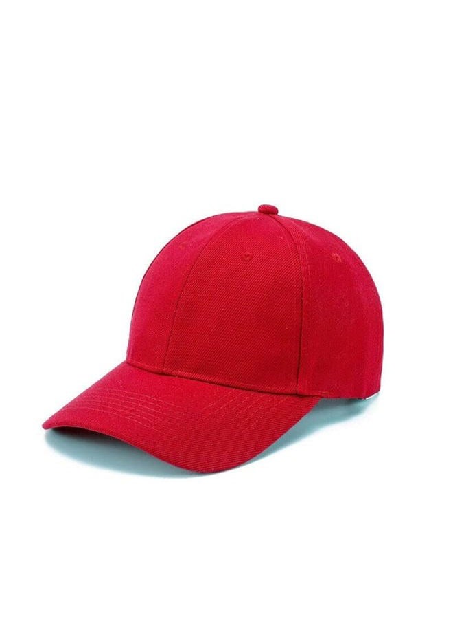 Boolavard Kids Boys Girls Soft Cotton Lightweight Baseball Cap Adjustable Size for 2-9 Years (Red) - Image 2