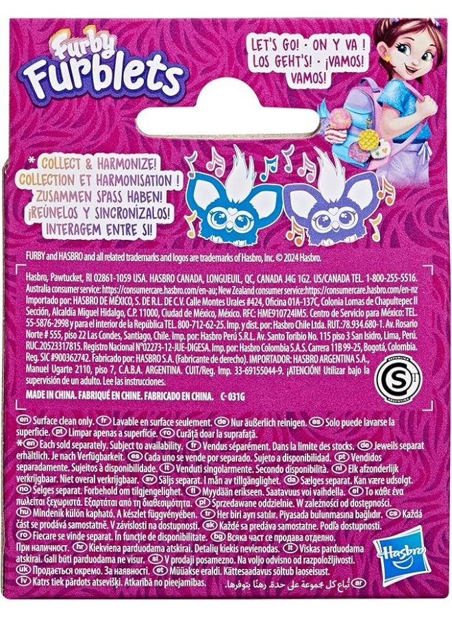 Furby Furblets Loo-Lay Mini Friend, 45+ Sounds & Music, Speaks Only Furbish, Electronic Plush Toys for 6 Year Olds & Up, Multicolor - Image 4