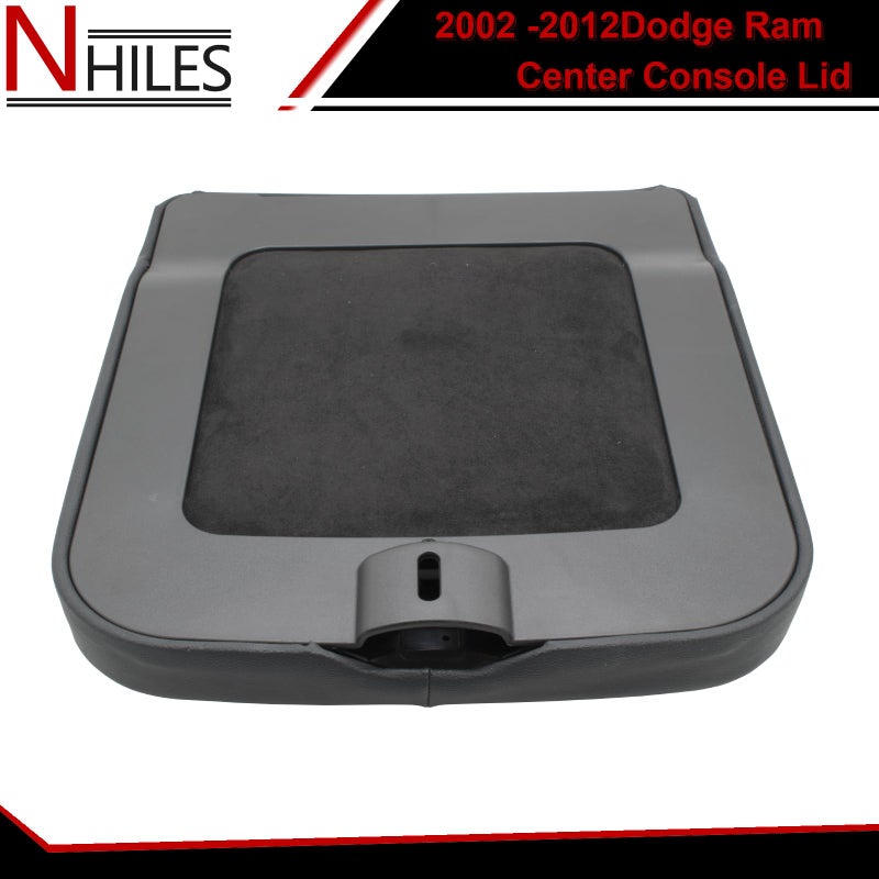 NHILES Center Console Cover Replacement Compatible with 2002 2003 2004 2005 2006 2007 2008 2009 2010 2011 2012 Dodge Ram Armrest Bin Lid Replace Part # WP051DVAA 1QA10BD3AA - Image 5