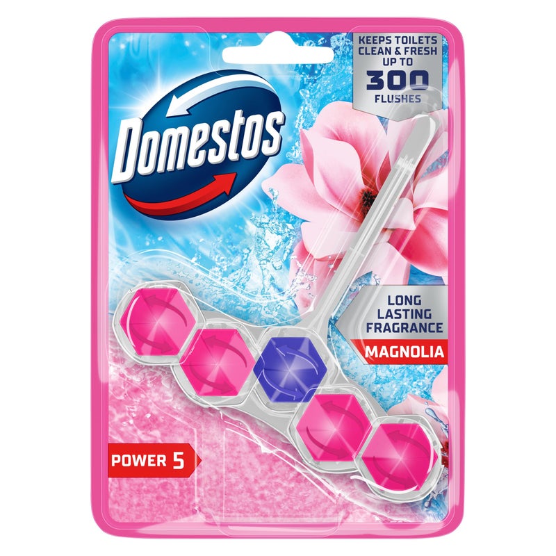 Domestos Toilet Cleaner – Pink Magnolia | Floral Fragrance | Germ-Kill & Stain Removal | 50ML - Image 3