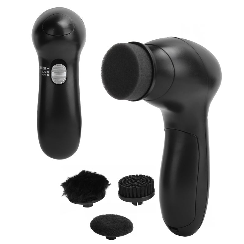 Electric Shoe Brush Kit Leather Shoe Care Shining Dust Cleaner Polishing Brightening Brushes - Image 5