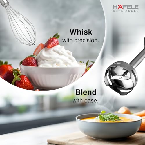 Hafele Chromatic Hand Blender, 9 Variable Speed Control Functions, Rapid Turbo Mode Technology, Stainless Steel, Low Noise,100% Copper Motor, 600 Watts - Image 2