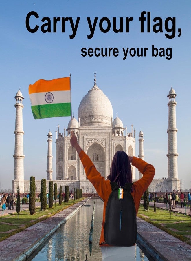 tag8 Bag Security Tag | Indian Flag (Tricolour) Luggage Tag with Airport Tracer Code | Stop Losing, Start Tagging-Pack of 2 - Image 3