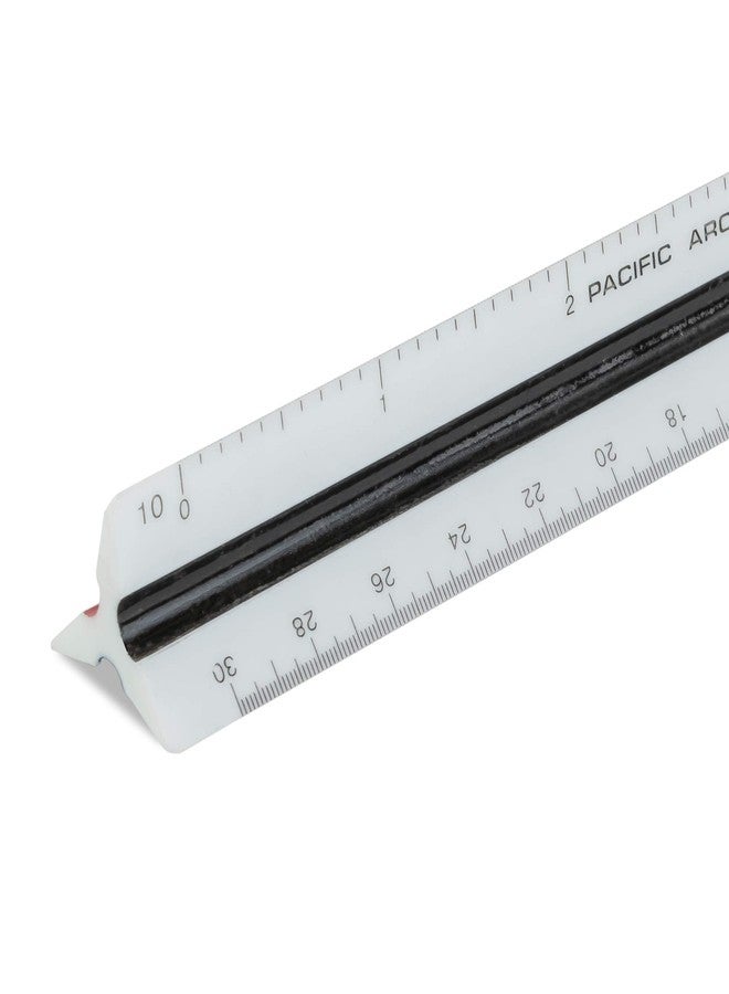 Pacific Arc Engineering Scale Ruler, 6" Scale Ruler for Architectural Designs, Engineering, or Drafting - Image 1