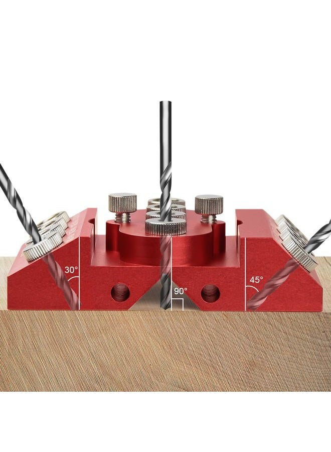 Toolcool 30 45 90 Degree Angle Drill Guide Jig Drill Block for Straight Angled Holes with Detachable Drill Bushings Positioning Bar - Image 2