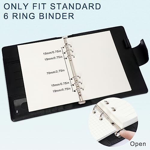 Toplive A5 Refill Paper, [3 Pack] 100GSM Thick 6 Hole Filler Inserts - 135 Sheets (270 Pages) for 6 Ring Binder Journal Notebook, Blank/Line/Squared - Image 5