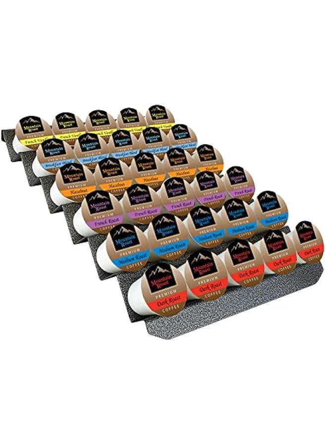 Arabest ® Coffee Pod Tray 6-Tier Heavy Gauge Steel Drawer Organizer for Kitchen Cabinets and Coffee Bars, compatible with Keurig K-Cup pods - Lifetime Limited Warranty - Silver Metallic  - Image 3