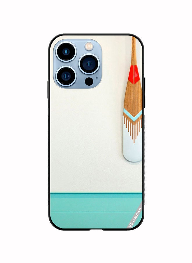 VR CREATIVE Protective Case Cover For Apple iPhone 14 Pro Max Keslo Wood Paddle Design Multicolour - Image 1