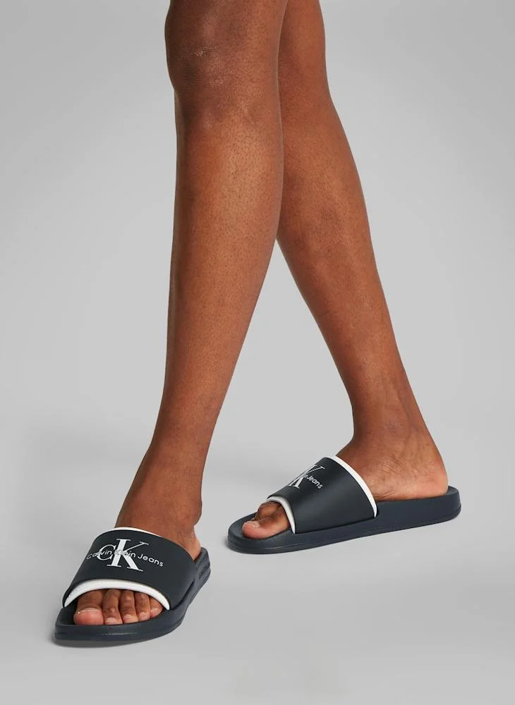 Calvin Klein Jeans Monologo Casual Slides