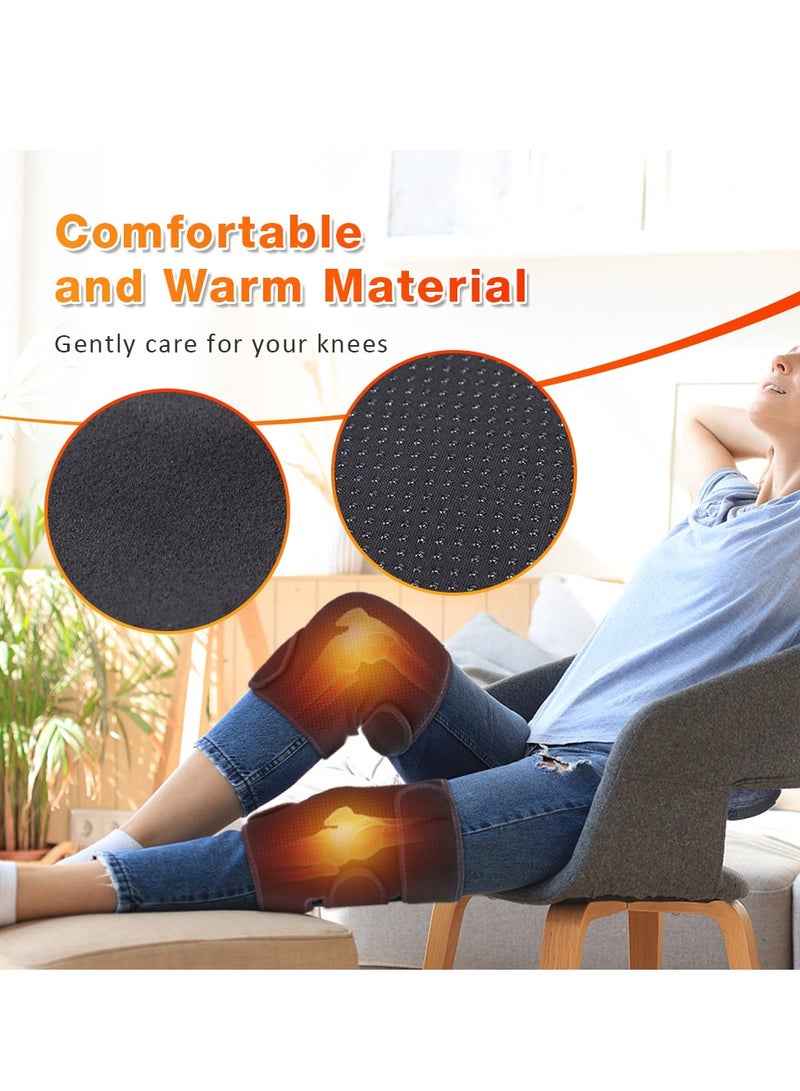 Generic Pair of 32 Self-Heating Magnetic Stone Knee Guards - Four-Sided Heating, Designed for Knee Pain Relief in Cold Weather, Warm and Protective Knee Braces for Outdoor Activities - Image 3