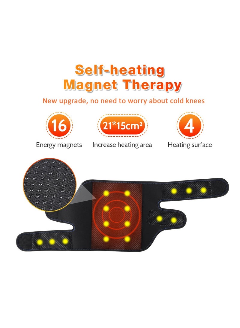 Generic Pair of 32 Self-Heating Magnetic Stone Knee Guards - Four-Sided Heating, Designed for Knee Pain Relief in Cold Weather, Warm and Protective Knee Braces for Outdoor Activities - Image 4