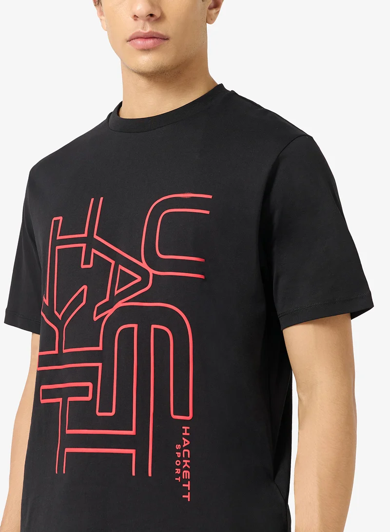 Hackett  Graphic Crew Neck T-Shirt for Men | Best Price UAE