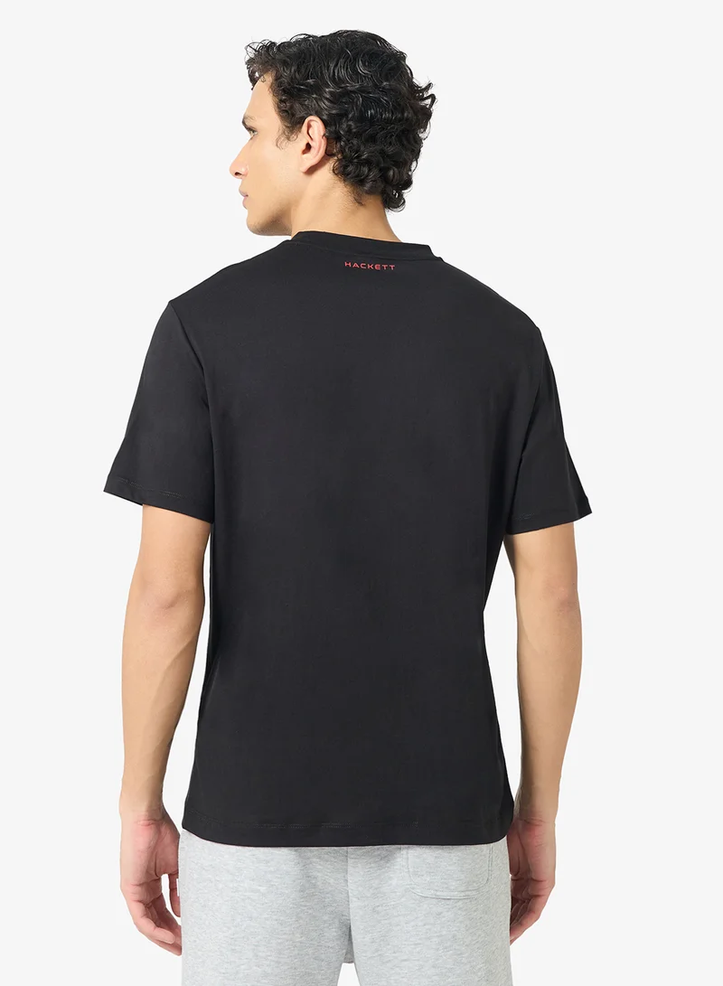 هاكيت تيشيرت بياقة دائرية برسومات