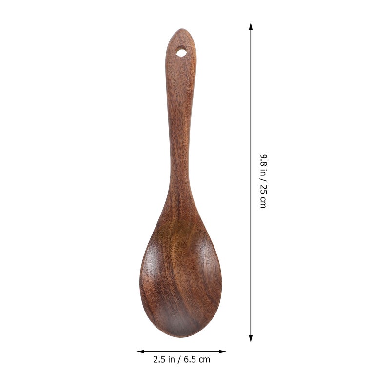 Spoon Salad Dinner Serving Spoons Server Wood Fork Spoon Cutlery Set Utensils Tableware - Image 4