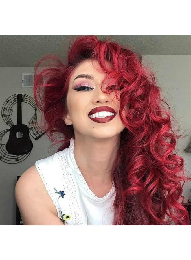 Manic Panic Vampire Red Hair Dye - Classic High Voltage - Semi Permanent Deep, Blood Red Hair Color - Vegan, PPD And Ammonia Free (8oz) - Image 3