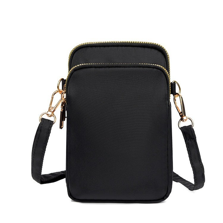 Mobile Phone Bag Women'S Slung Mini Bag Canvas Bag Trendy All-Match Vertical Shoulder Key Zero - Image 2