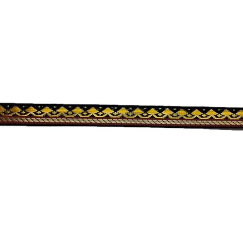 Adikala Zari Color Weaving Border 3-in-One Suitable for Home Furnishing, Crafting, Suit, Lehenga, Saree & Dupatta etc 9-Meter (Small, Black) - Image 2