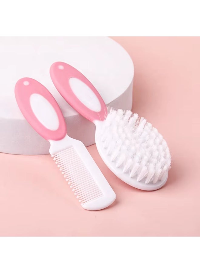 طفل طقم مشط وفرشاة شعر للأطفال حديثي الولادة من Kokibebe، فرشاة ناعمة ومشط آمن للعناية بشعر وفروة رأس البيبي، مناسب من عمر 0 شهر، BPA Free - Image 3