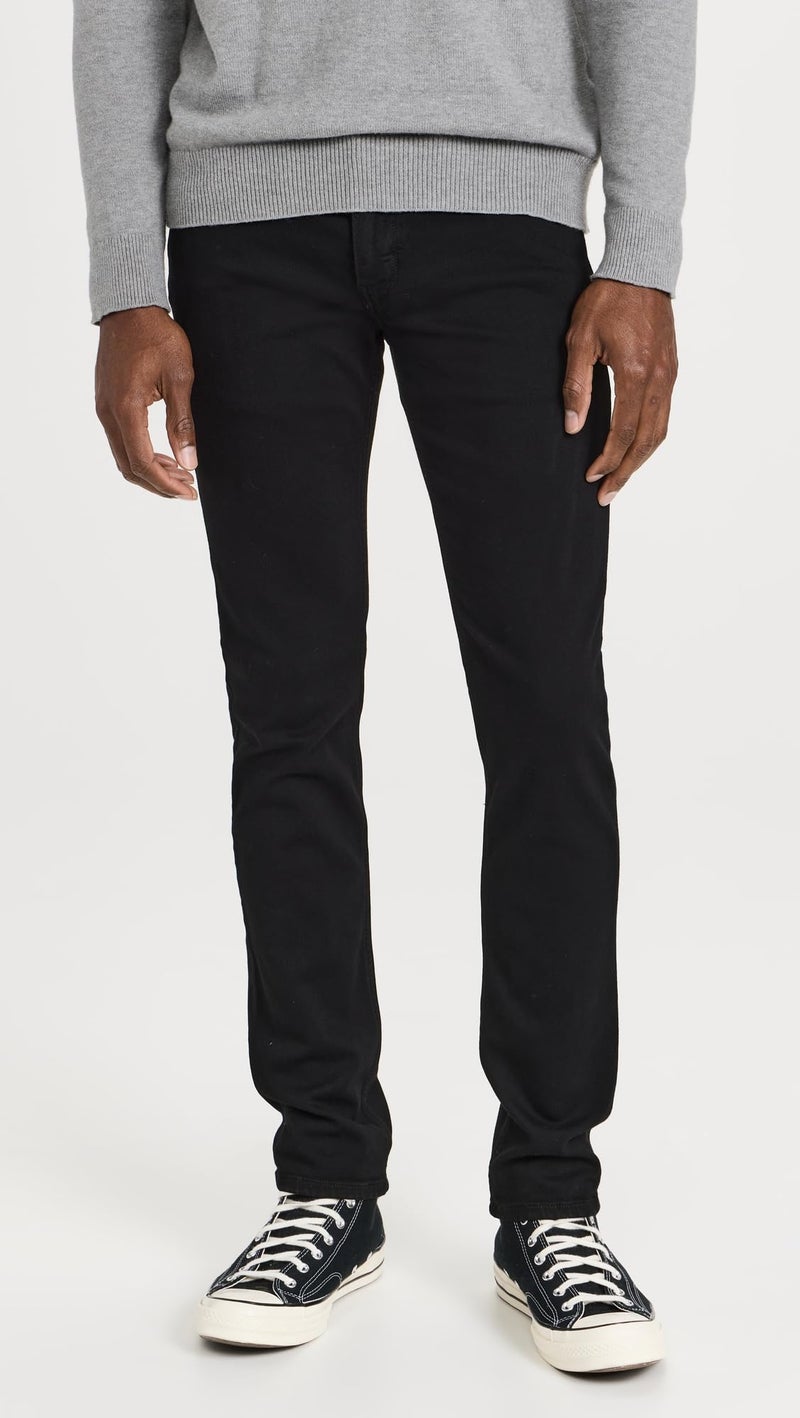PAIGE Men's Lennox Transcend Slim Jeans, Black Shadow, 34 - Image 2