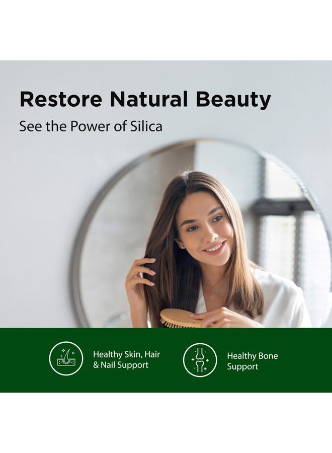 FloraSil 90 Veg Capsules - Silica Supplement with Horsetail Extract for Healthy Hair, Skin, and Nails* - Supports Collagen Formation - Image 3