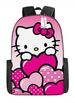 General Hello Kitty elementary school backpack, cute Kitty cat children’s double-shoulder bag, girls’ backpack, KT cat lunch bag, pencil case  - Image 2