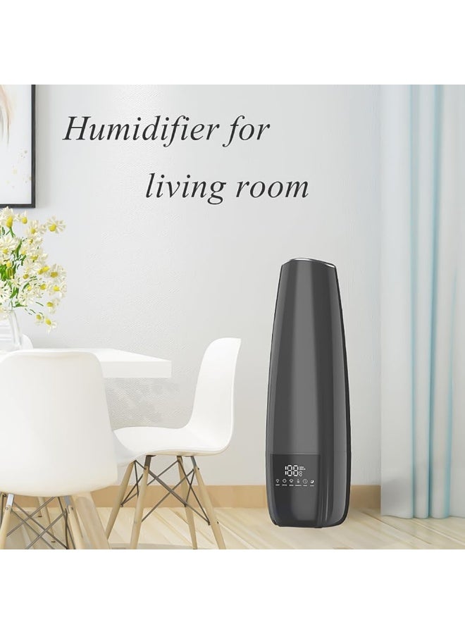 Smart Humidifier for Large Room, 6.5L Top Fill Cool Mist Humidifier with Essential Oil Diffuser and Remote Control, Black - Image 2