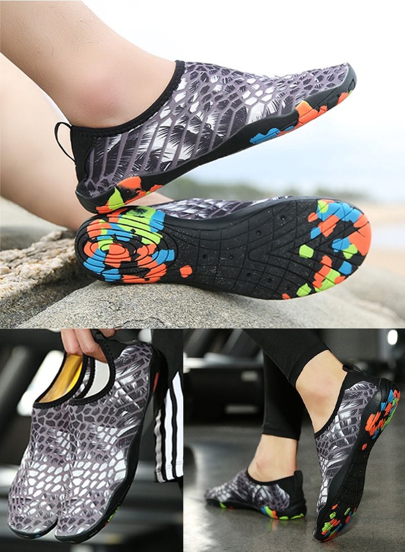 ISHWAZ Excellent Water Sports Shoes, Swimming Shoes Diving Shoes Beach Shoes Surfing Sneakers, Quick Dry, Comfortable Aqua Footwear, Perfect for Swimming, Beach, Pool, River, Yoga, Boating, Outdoor, Hiking  - Image 2