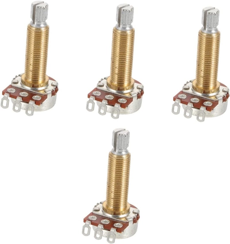 Abaodam 4pcs Banjo Audio Potentiometer Volume Control Long Shaft Guitar Key Holder - Image 1