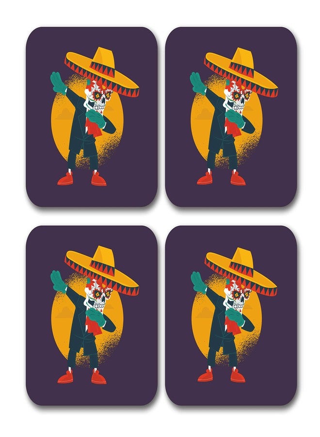 Tinywalk Coaster for boy Wooden Printed Coaster Square (3.5X3.5) inch Set of 4 Pieces - Image 1