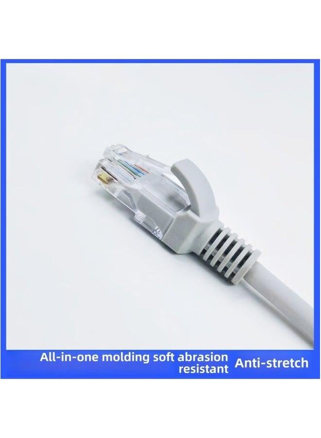 Super Class 5 Network Cable Unshielded Router Jumper Finished Broadband Line Cat5e Computer Connection Line-Color:Light Gray 】-Line Length:25M  - Image 5