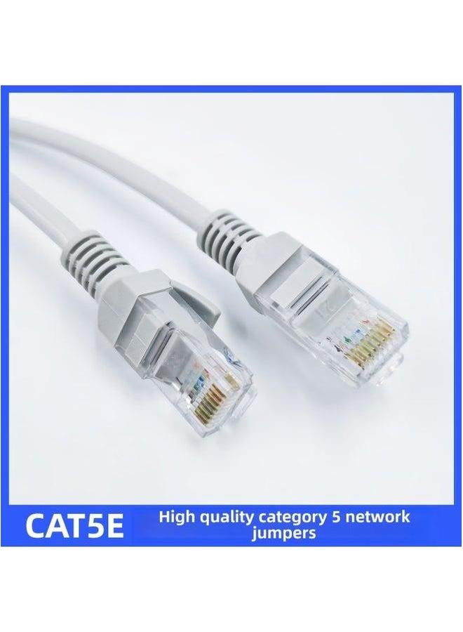 Super Class 5 Network Cable Unshielded Router Jumper Finished Broadband Line Cat5e Computer Connection Line-Color:Light Gray 】-Line Length:25M  - Image 3
